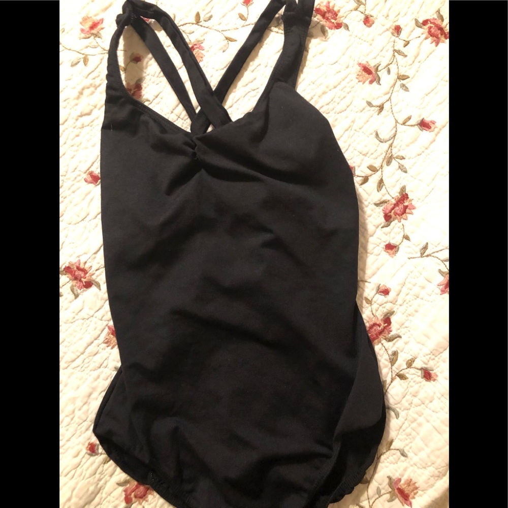 Leotard scoop back  criss cross straps small